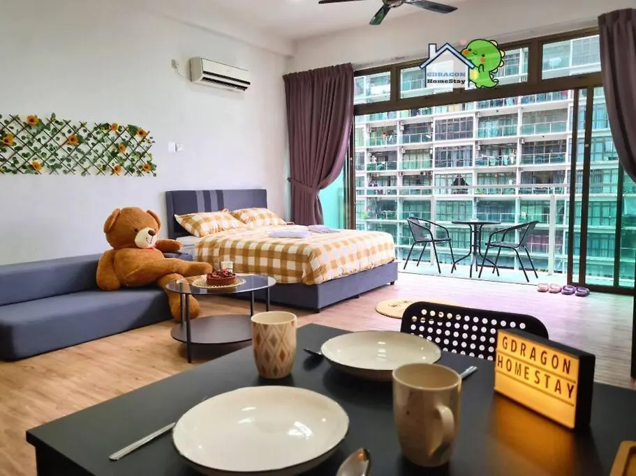 Mr Brown'S Lovely Studio With Balcony Palazio By Gdragon Homestay Johor Bahru