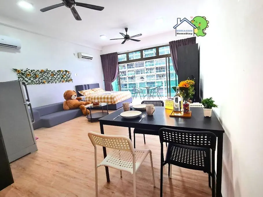 Apartamento Mr Brown'S Lovely Studio With Balcony Palazio By Gdragon Homestay Johor Bahru Malasia