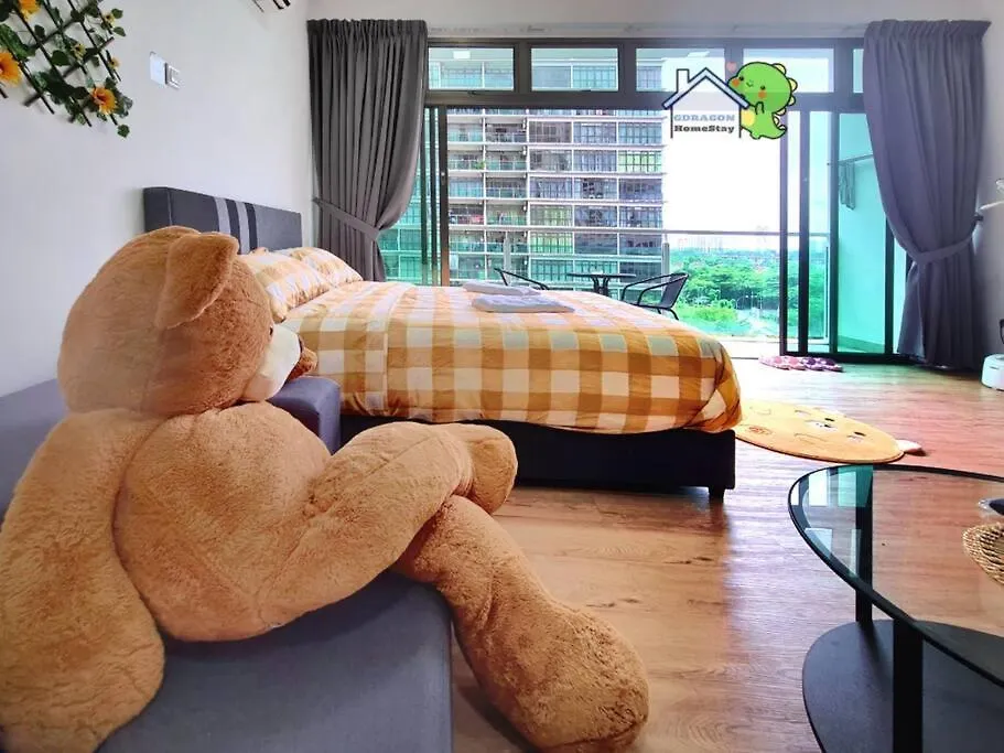 Apartamento Mr Brown'S Lovely Studio With Balcony Palazio By Gdragon Homestay Johor Bahru