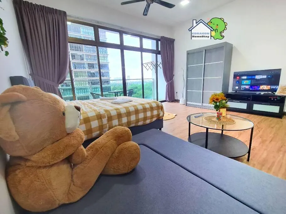 Apartamento Mr Brown'S Lovely Studio With Balcony Palazio By Gdragon Homestay Johor Bahru