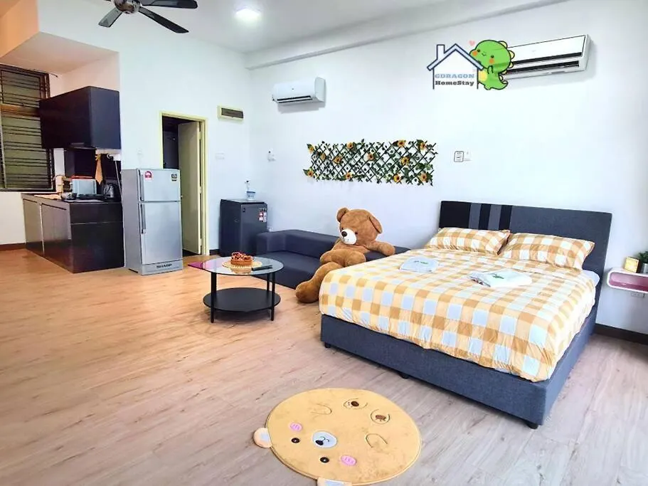 Mr Brown'S Lovely Studio With Balcony Palazio By Gdragon Homestay 新山 公寓